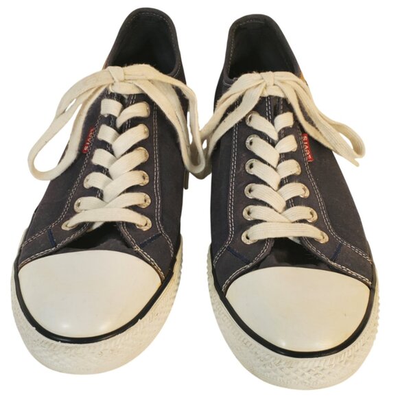 Levi's Men's Navy Canvas Lace Up Sneakers Size 12 - Picture 2 of 8
